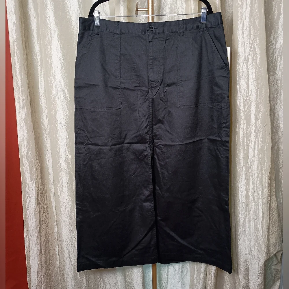 A New Day Women’s Utility Midi Skirt – XXL – NWT – Front Slit - Picture 2 of 13